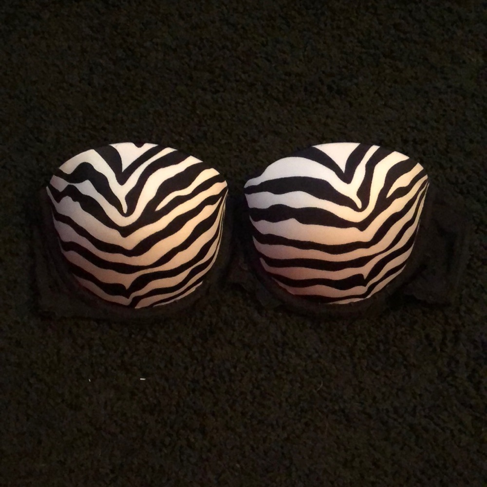 Zebra Strapless Bra